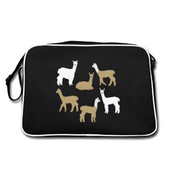Alpaca selection - Retro Bag - black/white - Back