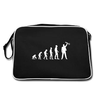 Escape Room Profi Shirt - Retro Tasche - Schwarz/Weiß - Hinten