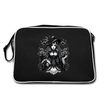 Beauté victorienne : l’élégance en noir et blanc - Sac Retro - noir/blanc - Dos