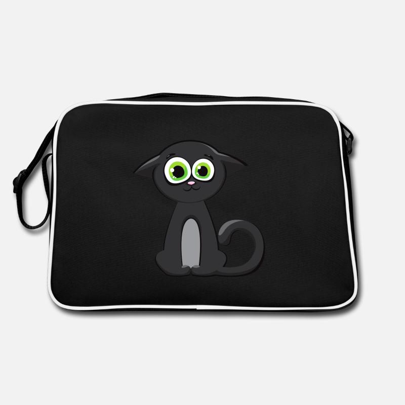 Katzengesicht Kätzchen Retro Tasche