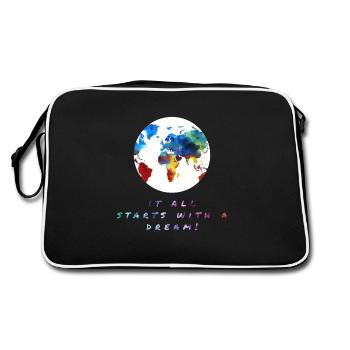 Le tour du monde! , Le tour du monde! - Sac Retro - noir/blanc - Dos