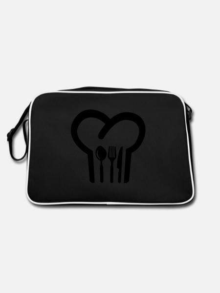 chef's Hat - Retro Bag - black/white - Back