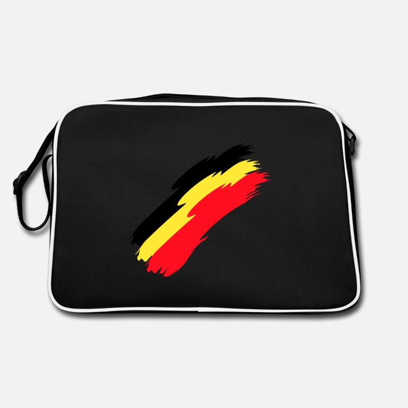 Couleurs du drapeau du drapeau de la Belgique Sac Retro