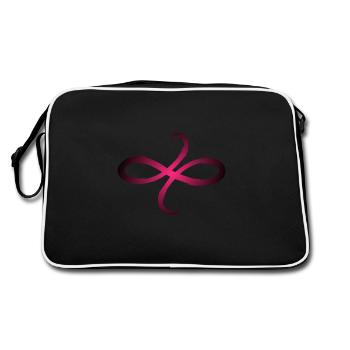 Celtic symbols friendship symbol - Retro Bag - black/white - Back