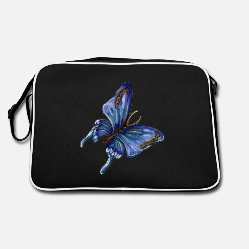 papillon bleu Sac Retro