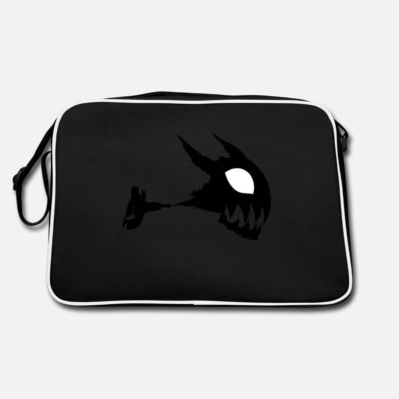 Fire Force, anime silhouette. Retro Bag