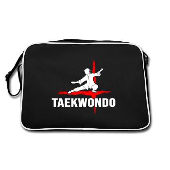 Entraînement de Taekwondo All-Combat Taekwondo - Sac Retro - noir/blanc - Dos
