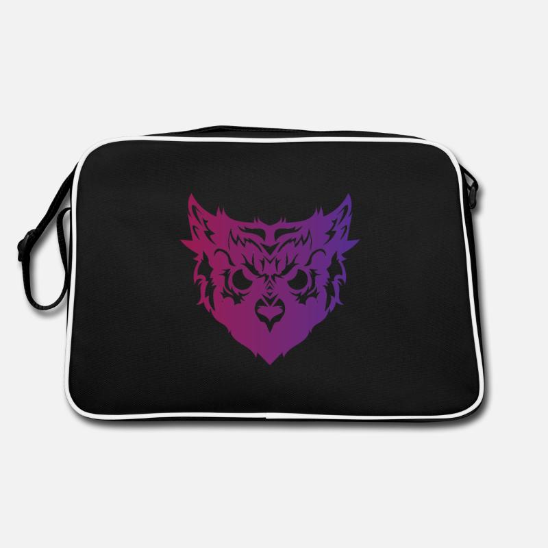 Eule mit bösem Blick Uhu Vogel Geschenk Sac Retro