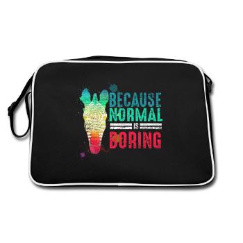 Normale ennuyeuse fête cadeau Zebra vintage - Sac Retro - noir/blanc - Dos