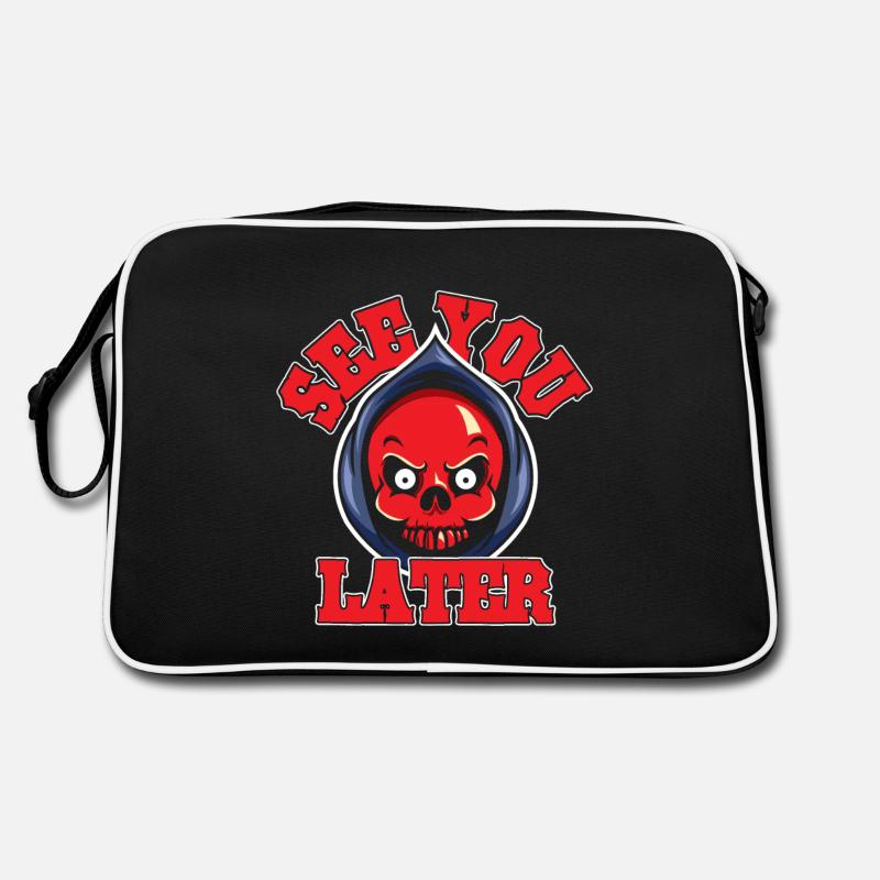 Grim Reaper hell devil death demon funeral Retro Bag
