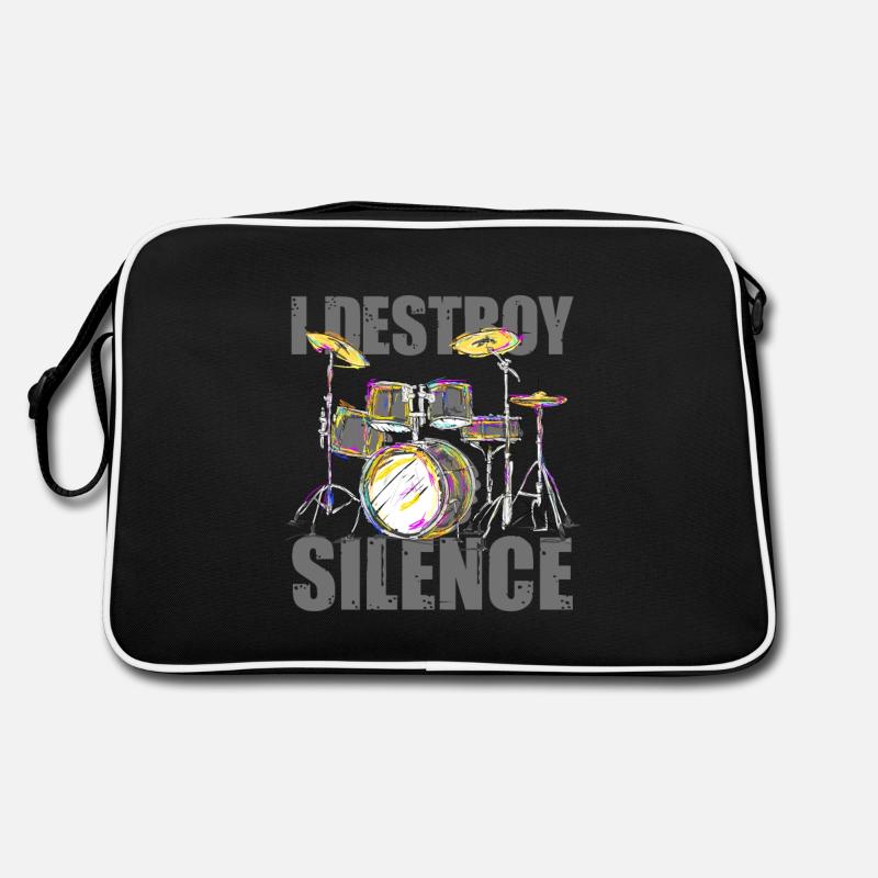 Drummer Drummer Musical Instrument Musician Retro Bag