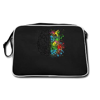 Brain Art and Science Logic & Creativity - Retro Bag - black/white - Back