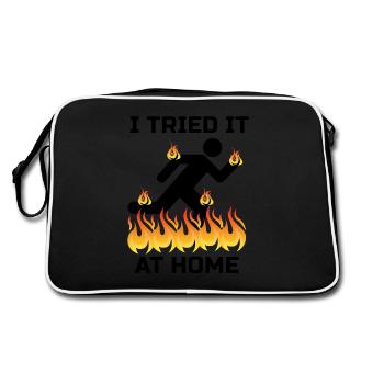 Je l'ai essayé à la maison expérience cadeau d'accident - Sac Retro - noir/blanc - Dos