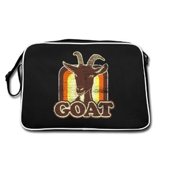 Chèvre Rétro agriculture animal paysanne ferme - Sac Retro - noir/blanc - Dos