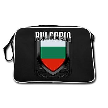 Armoiries bulgares République de Bulgarie Idée cadeau - Sac Retro - noir/blanc - Dos