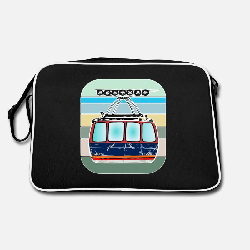 Cable car gondola bergbahn cable car technology Retro Bag