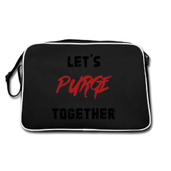 Purgeons ensemble - Sac Retro - noir/blanc - Dos