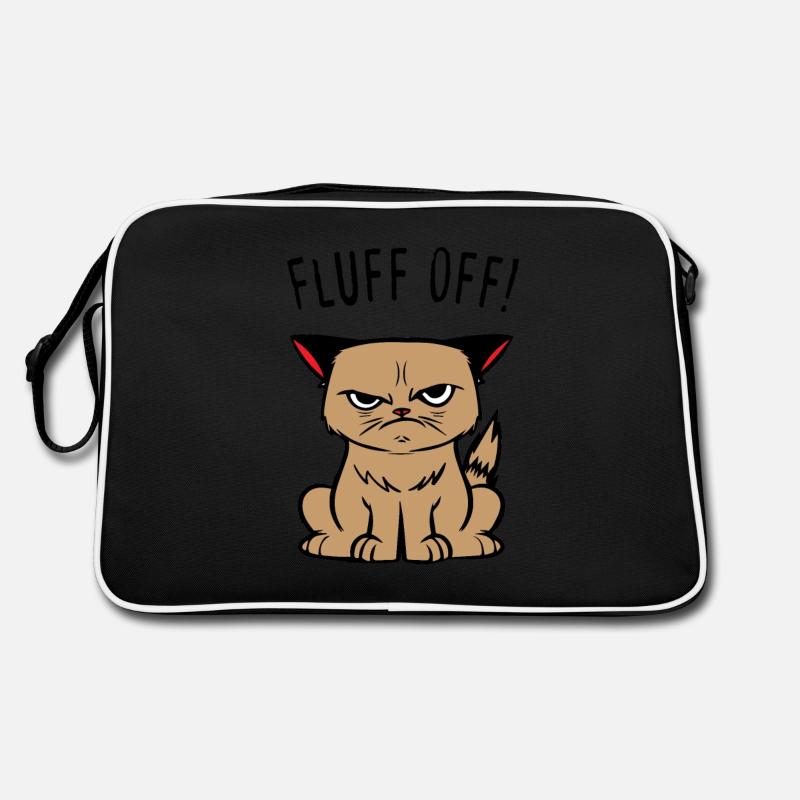 Sarkasmus Katze Hasse Menschen Böse Witz Geschenke Retro Tasche
