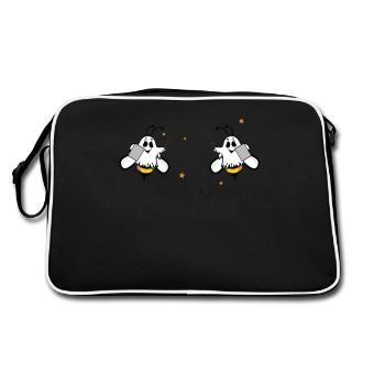Costume d'Halloween drôle de Dame de professeur de Boo Bees - Sac Retro - noir/blanc - Dos