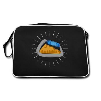 Cool Carabiner Rock Climbing - Sac Retro - noir/blanc - Dos
