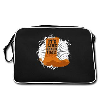 Line Dance Country Dancing Western Hat Bottes - Sac Retro - noir/blanc - Dos