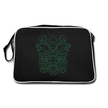 I Dream Of Ecology - Retro Bag - black/white - Back