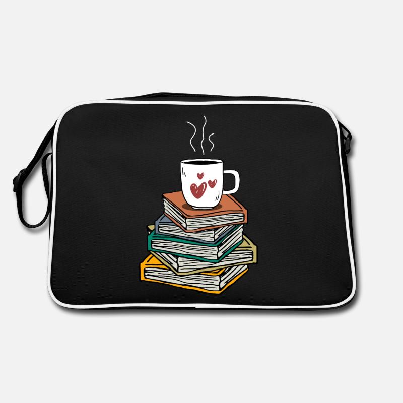 Womens Cup of Tea Book Lovers Retro Bag