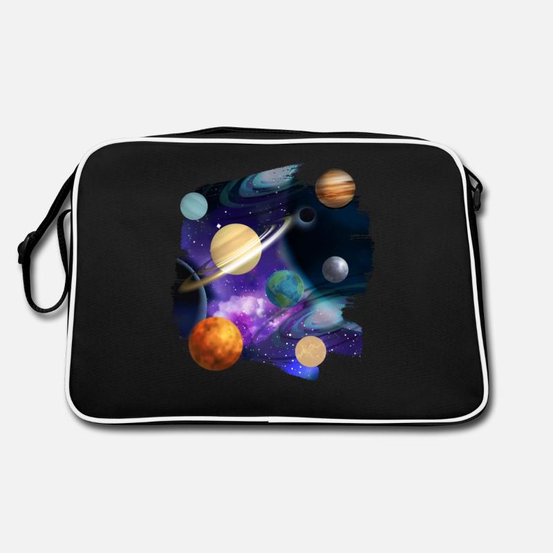 Planets graphic done Retro Bag