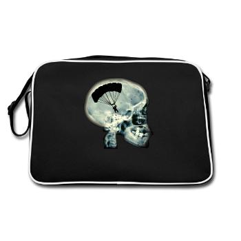 Voler en parapente - Sac Retro - noir/blanc - Dos