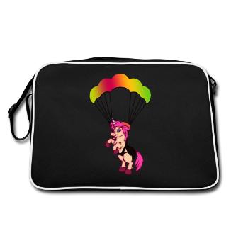 Voler en parapente - Sac Retro - noir/blanc - Dos