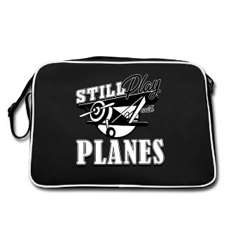 model airplane - Retro Bag - black/white - Back
