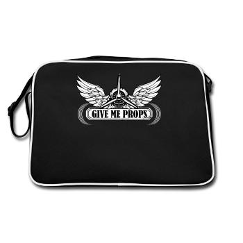 Avion - Sac Retro - noir/blanc - Dos