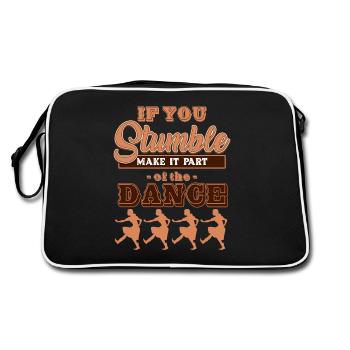 Line dancing, line dancing boots - Retro Bag - black/white - Back