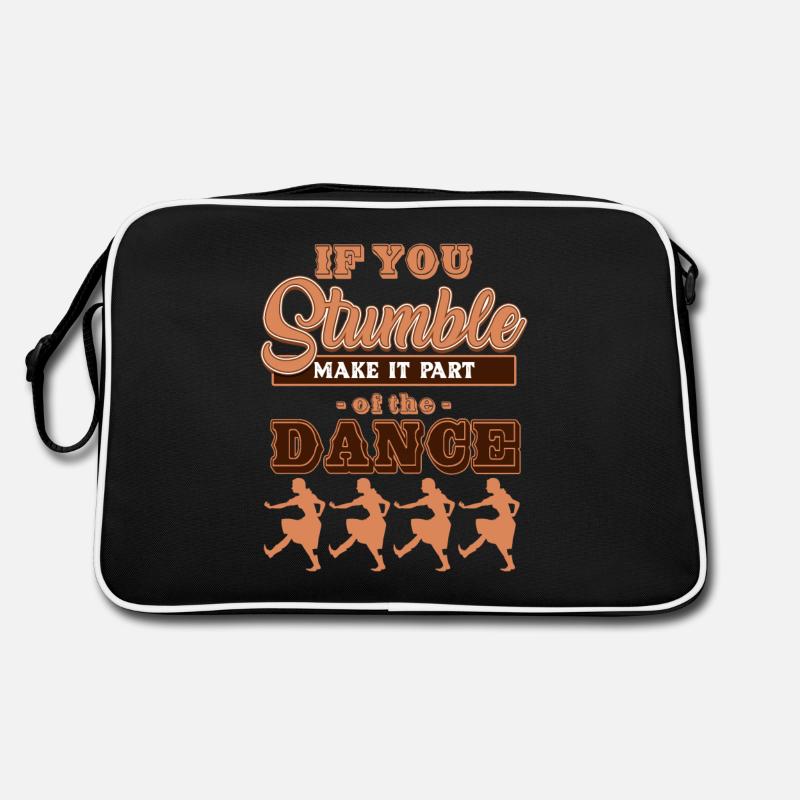 Line dancing, line dancing boots - Retro Bag - black/white