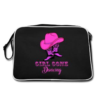 Line dancing, line dancing boots - Retro Bag - black/white - Back