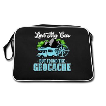 Geocaching - Sac Retro - noir/blanc - Dos