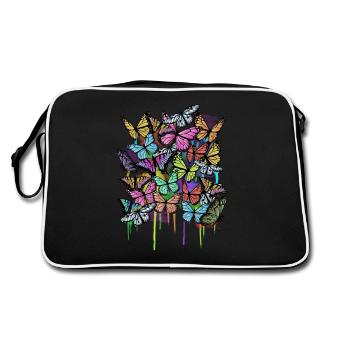 Rainbow Butterflies Womens Butterfly Lover - Sac Retro - noir/blanc - Dos
