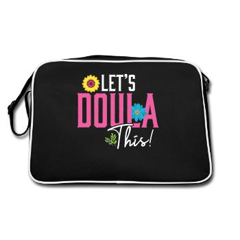 Laisse Doula ce cadeau pour les femmes Doula - Sac Retro - noir/blanc - Dos