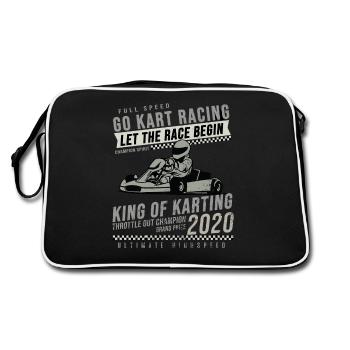 Go Kart - Sac Retro - noir/blanc - Dos