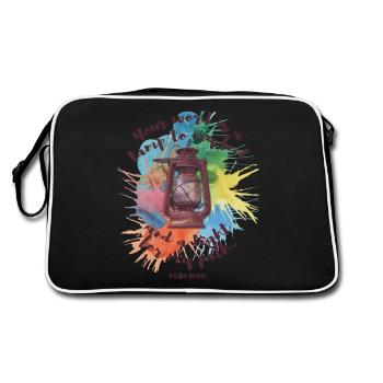 Bible | Cadeaux chrétiens | Chrétiens - Sac Retro - noir/blanc - Dos