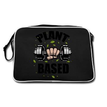 Restez en forme à base de plantes - Sac Retro - noir/blanc - Dos