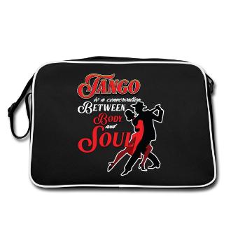 Tango, tango dancers - Retro Bag - black/white - Back