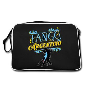 Tango, tango dancers - Retro Bag - black/white - Back