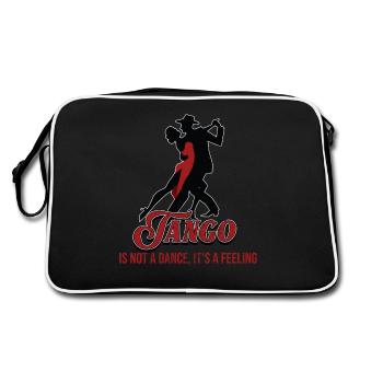 Tango, tango dancers - Retro Bag - black/white - Back