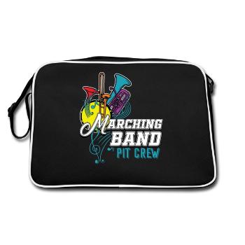 Marching Band - Retro Tasche - Schwarz/Weiß - Hinten