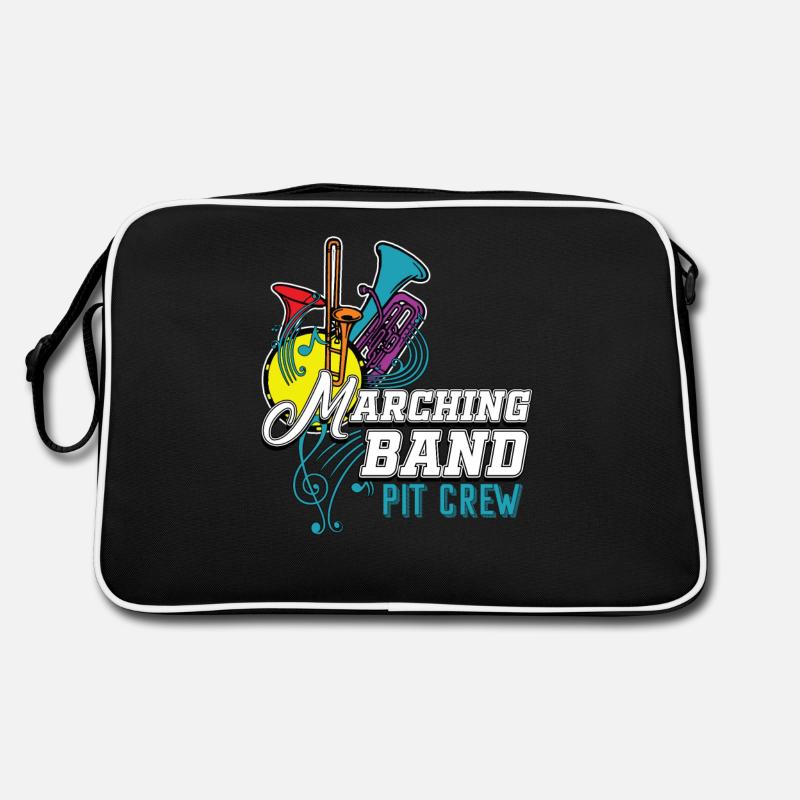 Marching Band - Retro Tasche - Schwarz/Weiß