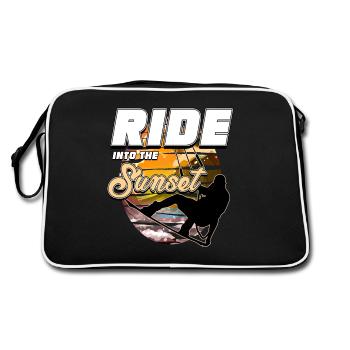 Kitesurfing, kiteboarding - Retro Bag - black/white - Back