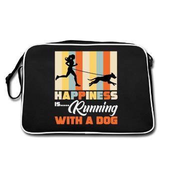 Sports canins, canicross - Sac Retro - noir/blanc - Dos