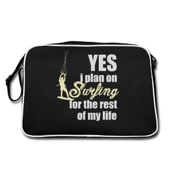 Kitesurfing, kiteboarding - Retro Bag - black/white - Back