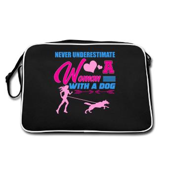 Sports canins, canicross - Sac Retro - noir/blanc - Dos